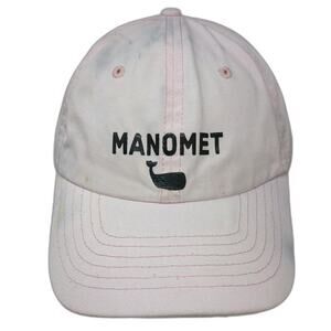 DALIX Manomet Whale Baseball Cap Pink One Size Cotton Slideback Coastal Hat